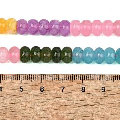 Stränge aus kirschrotem Quarzglas in Farbverlauf und gefärbten&nbsp;G-NH0053-A15-01