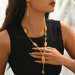 Геометрические полые серьги и ожерелья из сплава&nbsp;TW5135