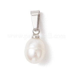 Натуральные культивированные пресноводные жемчужные рисовые подвески&nbsp;PALLOY-JF04961