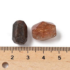 Натуральные золотые черные рутиловые кварцевые бусины G-D307-A02