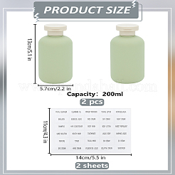 2 шт. пустые многоразовые бутылки с откидной крышкой из полиэтилена&nbsp;MRMJ-LP0001-40C
