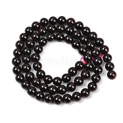 Гранат бисер пряди круглые&nbsp;G-O081-03-6mm