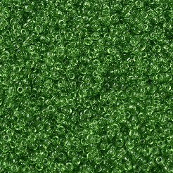 MIYUKIラウンドロカイユビーズ  日本製シードビーズ  （rr144)透明ライム  11/0  2x1.3mm  穴：0.8mm  約1100PCS /ボトル  10 G /ボトル&nbsp;SEED-JP0008-RR0144