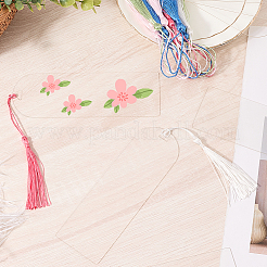 20 шт. прозрачные пустые акриловые закладки DIY-CP0012-46