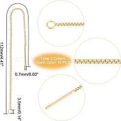 20 шт. 2 цвета фурнитура для сережек-гвоздиков из нержавеющей стали 304 STAS-UN0036-78