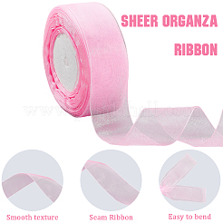 1 Rolle transparentes Organzaband&nbsp;SRIB-CY0001-22B-07