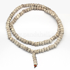 Luna sin teñir y estrella y estrella xingyue bodhi cuentas de cuentas&nbsp;WOOD-R257-7x9-01