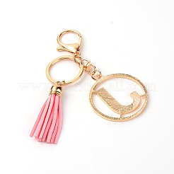 Сплав горный хрусталь брелок&nbsp;KEYC-WH0018-35J