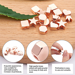 Латунные бусины KK-TA0007-74RG