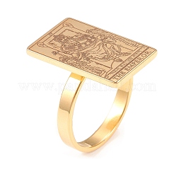 Кольца из нержавеющей стали 304 с широкими полосами&nbsp;RJEW-P080-05G