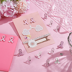 30 шт. эмалевые значки на ленте для информирования о СПИДе/раке груди JEWB-UN0001-07