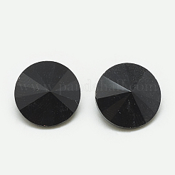 ポイントガラスラインストーンカボション  リボリラインストーン  多面カット  コーン  ジェット  6x3mm&nbsp;RGLA-T086-6mm-02
