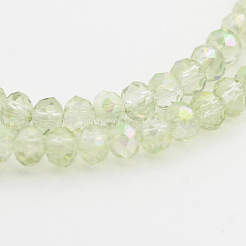 Chapelets de perles en verre électroplaqué&nbsp;EGLA-D020-3x2mm-26