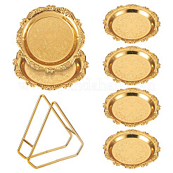 6шт железный поднос&nbsp;AJEW-MB0001-17