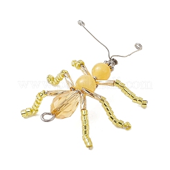 Colgantes de hormigas con cuentas de vidrio&nbsp;PALLOY-MZ00468-01