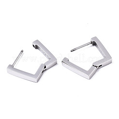 Orecchini a cerchio huggie in acciaio inossidabile 304 anti-ossidazione&nbsp;STAS-R115-25P