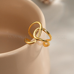 Регулируемые манжеты из нержавеющей стали 304 с открытыми кольцами для женщин&nbsp;IL8000