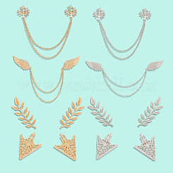 Сплав горный хрусталь подвесные цепочки броши и воротник-галстук pis JEWB-CY0001-02