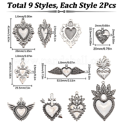 9 стили подвески из сплава в тибетском стиле&nbsp;FIND-SC0010-48