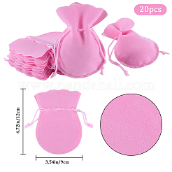 20 шт. бархатные сумки-шнурки из тыквы&nbsp;TP-BBC0001-07B-02