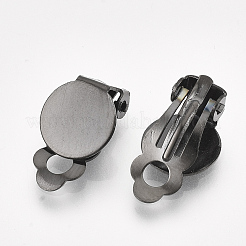 Accesorios para pendientes con clip de acero inoxidable 304 con electroforesis&nbsp;STAS-T045-33B