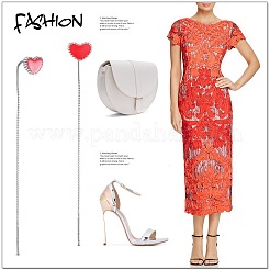 Серьги из стерлингового серебра с родиевым покрытием JE585C