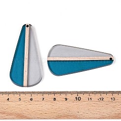 Прозрачные подвески из смолы и дерева&nbsp;RESI-T057-54A