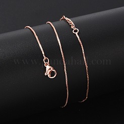 Messing-Kettenhalsketten für Damen&nbsp;NJEW-D302-41RG