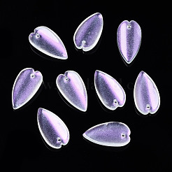 Прозрачный лак окрашенные стеклянные подвески&nbsp;GGLA-S054-013B-02