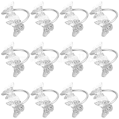 Бабочка железные кольца для салфеток&nbsp;AJEW-WH20070-109S