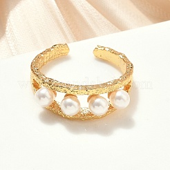 Латунные регулируемые манжеты для женщин RJEW-A067-01G