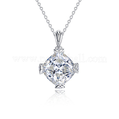 Серебряное ожерелье-воротник с геометрическим узором из высокоуглеродистых бриллиантов s925 класса люкс MP4859