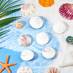 6 шт. натуральный кабошон из ракушки глаза шивы&nbsp;BSHE-FH0001-04