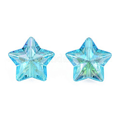 Galvanica perline acriliche iridescenti arcobaleno&nbsp;TACR-T025-001B