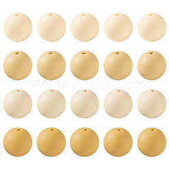 40 perles focales rondes en silicone de 4 couleurs&nbsp;SIL-TAD0001-02F