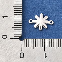 925 подвеска-коннектор в виде цветка маргаритки из стерлингового серебра с белой эмалью&nbsp;STER-F059-07S