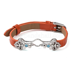 Verstellbare Armbandherstellung aus Rindsleder für Perlen&nbsp;BJEW-P394-05P