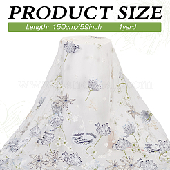 3D-Blumen-Organgza-Polyester-Stickerei-Ornament-Zubehör&nbsp;DIY-WH0632-47B