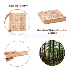 Украшения дисплея натурального дерева AJEW-CN0001-09B