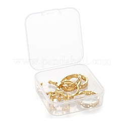 6 pièces 6 styles en laiton micro pavés bagues de manchette en zircone cubique&nbsp;RJEW-LS0001-42G