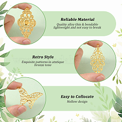 112 шт. 14 стиля филигранных люстр из железа и сплава&nbsp;FIND-SC0017-06