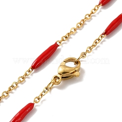 Collana con catena a maglie smaltate&nbsp;STAS-B025-02G-03