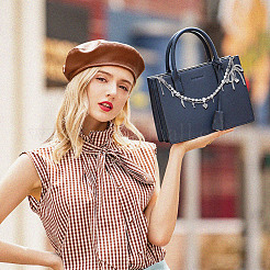 Латунные цепочки и акриловые бусины двухслойные декоративные цепочки-банты для сумочки&nbsp;HJEW-NB00281