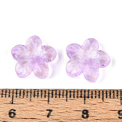 Выпечка расписные прозрачные стеклянные бусины&nbsp;DGLA-N014-08A-04