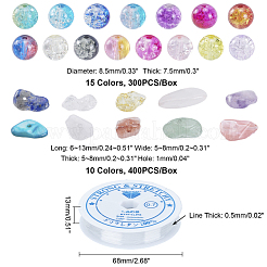 2 набор из 2-х видов бусин из натуральных и синтетических камней и ракушек&nbsp;DIY-GA0002-26