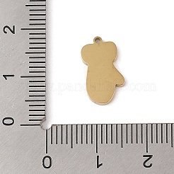 Рождественская тема ионное покрытие(ip) 304 эмалированные подвески из нержавеющей стали&nbsp;STAS-Z083-06G-03