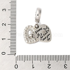 Подвеска из сплава с кристаллами и стразами в европейском стиле PALLOY-S189-34P