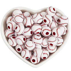 200 шт. непрозрачные акриловые круглые бусины MACR-SP0001-89A