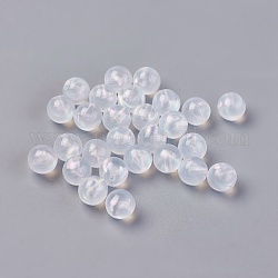 Perlas de acrílico transparencia, abalorios de media perforados, redondo, Claro, 12mm, agujero: 1.2 mm