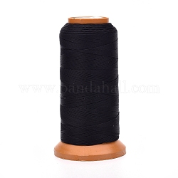 Polyester Threads, for Jewelry Making, Black, 0.7mm, about 437.44 yards(400m)/roll